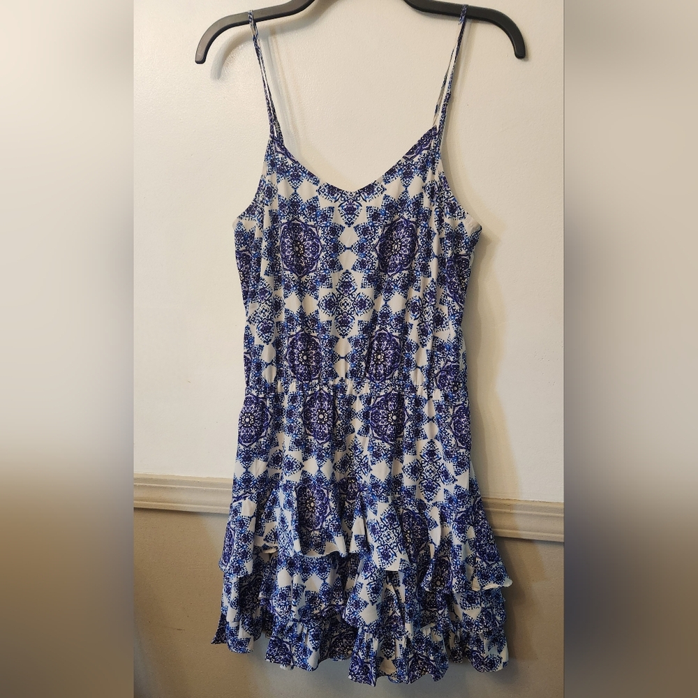 19 Cooper Blue and White Mini Dress